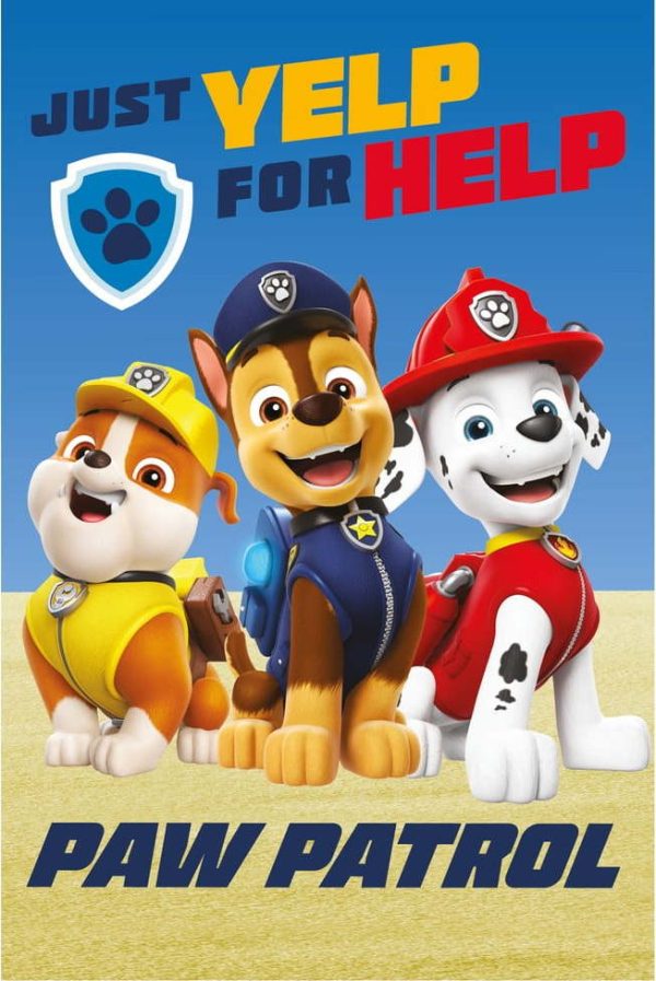 Fleecová dětská deka 100x150 cm Paw Patrol – Jerry Fabrics