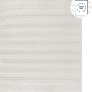 Bílý pratelný koberec z žinylky 200x320 cm Elton – Flair Rugs