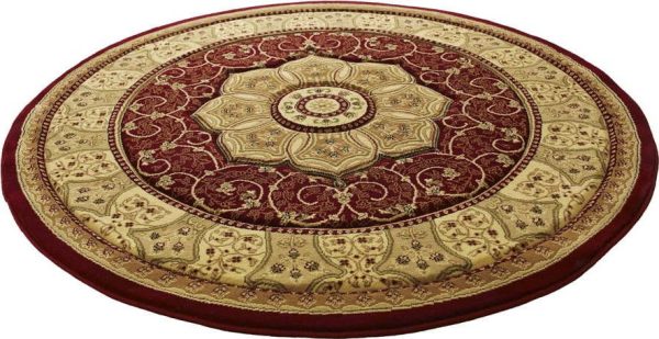 Červený kulatý koberec ø 150 cm Heritage – Think Rugs