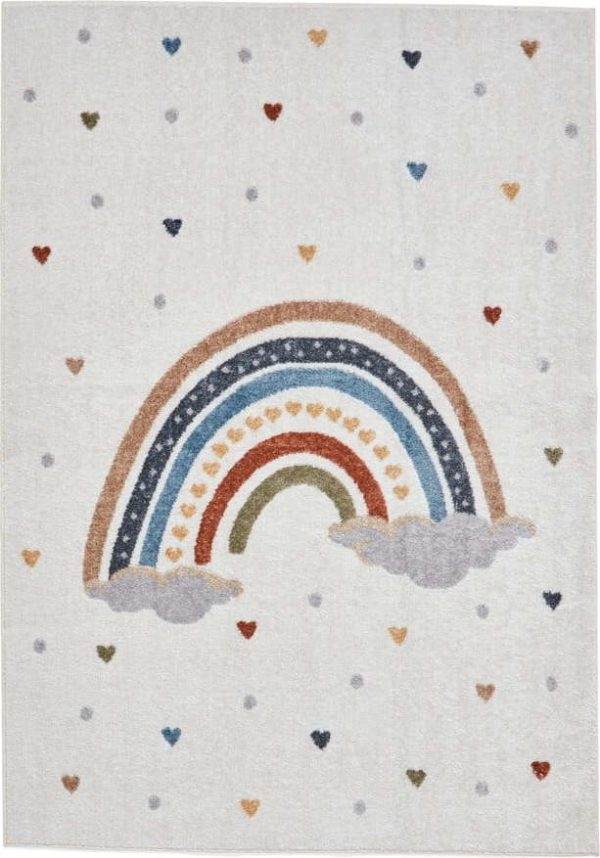 Krémový dětský koberec 80x150 cm Vida Rainbow – Think Rugs