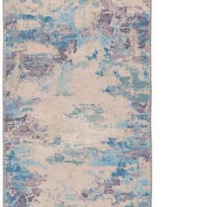 Modro-fialový pratelný běhoun s příměsí recyklovaných vláken 60x230 cm Reid – Flair Rugs