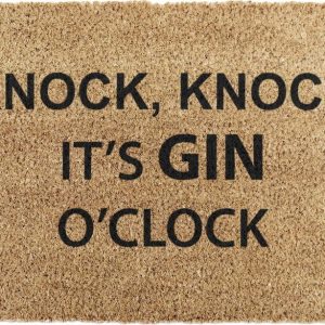 Rohožka z kokosového vlákna 40x60 cm Gin O'Clock – Artsy Doormats