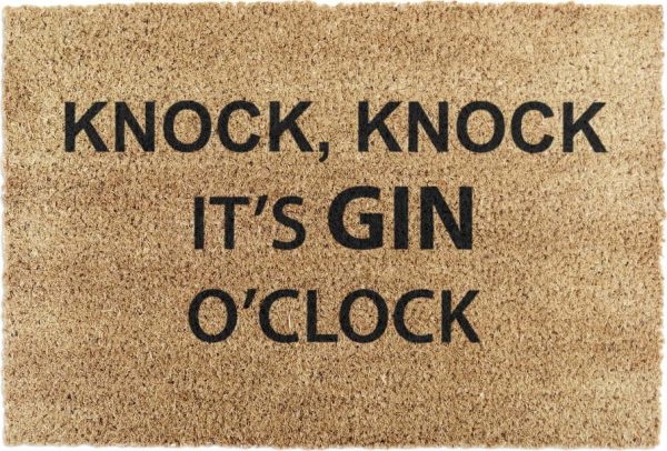 Rohožka z kokosového vlákna 40x60 cm Gin O'Clock – Artsy Doormats