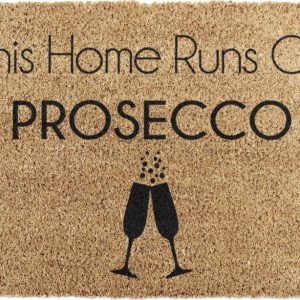 Rohožka z kokosového vlákna 40x60 cm This Home Runs On Prosecco – Artsy Doormats