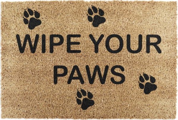 Rohožka z kokosového vlákna 40x60 cm Wipe Your Paws – Artsy Doormats