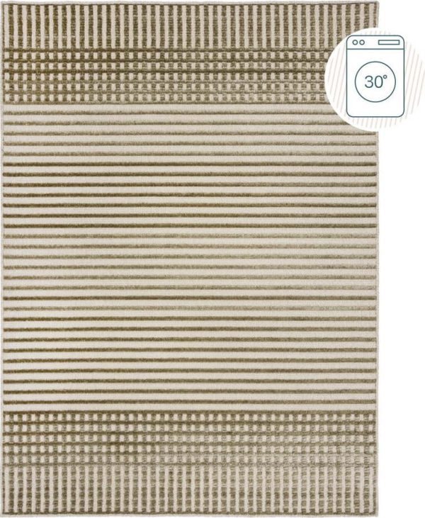 Zelený pratelný koberec z žinylky 120x160 cm Elton – Flair Rugs