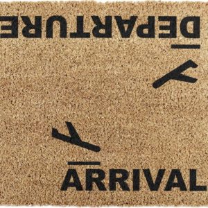 Rohožka z kokosového vlákna 40x60 cm Arrivals and Departures – Artsy Doormats