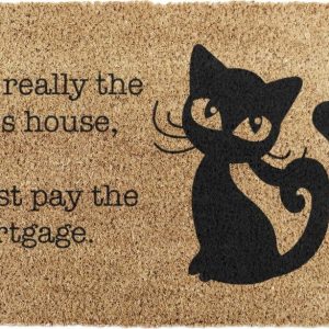 Rohožka z kokosového vlákna 40x60 cm It's Really the Cats House – Artsy Doormats