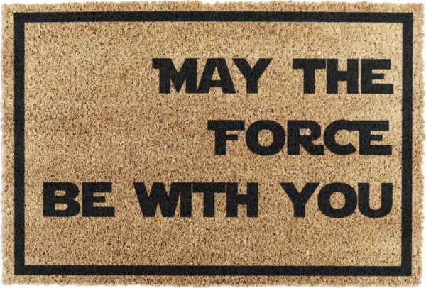 Rohožka z kokosového vlákna 40x60 cm May the Force Be With Your – Artsy Doormats