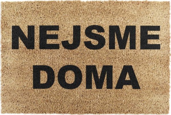 Rohožka z kokosového vlákna 40x60 cm Nejsme Doma – Artsy Doormats