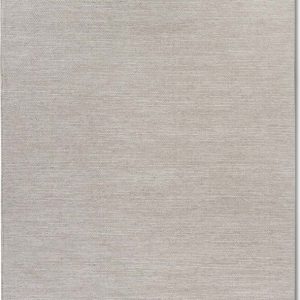 Béžový ručně tkaný koberec s příměsí vlny 80x150 cm Pradesh Linen White – Elle Decoration