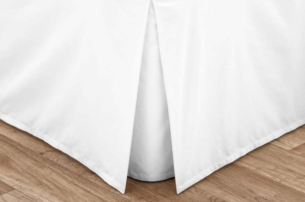 Bílý perkálový potah na rám postele 90x190 cm Easy Iron Percale – Catherine Lansfield