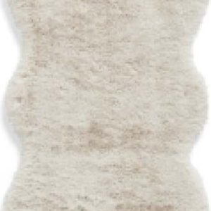 Krémový syntetický běhoun 60x180 cm Super Teddy – Think Rugs