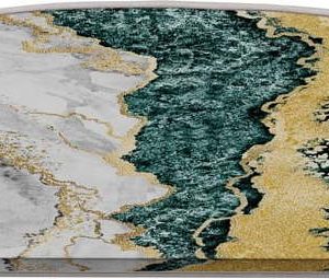 Nášlapy na schody v sadě 16 ks v petrolejovo-krémové barvě 20x65 cm Golden Marble – Vitaus