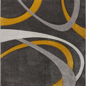 Okrově žluto-šedý koberec 120x170 cm Elude Orb – Flair Rugs