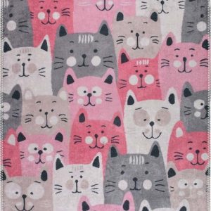 Růžový dětský koberec 80x150 cm Silly Cats – Vitaus