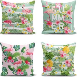 Sada 4 povlaků na polštáře Minimalist Cushion Covers Naturia