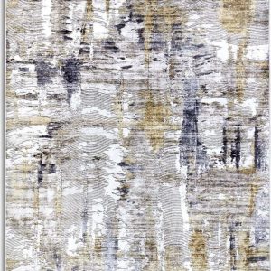 Světle šedý koberec 80x150 cm Malard Anthracite Gold – Elle Decoration