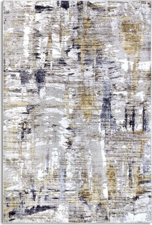 Světle šedý koberec 80x150 cm Malard Anthracite Gold – Elle Decoration