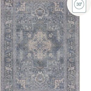 Zelený pratelný koberec s příměsí recyklovaných vláken 200x290 cm Windsor – Flair Rugs