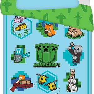 Bavlněné dětské povlečení na jednolůžko 140x200 cm Minecraft – Jerry Fabrics