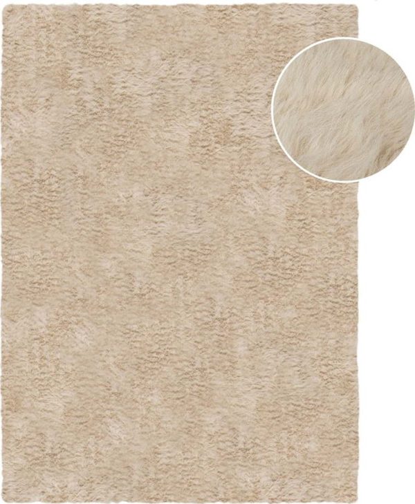 Béžová syntetická kožešina 180x290 cm Alpine Faux Fur – Flair Rugs