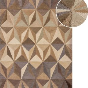 Béžový vlněný koberec 120x170 cm Reverie – Flair Rugs