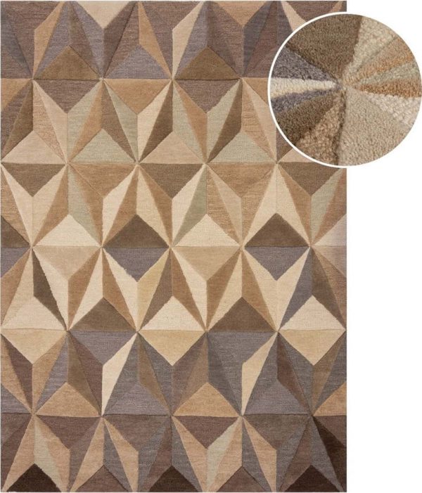 Béžový vlněný koberec 160x230 cm Reverie – Flair Rugs