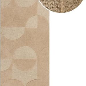 Béžový vlněný koberec běhoun 60x230 cm Gigi – Flair Rugs