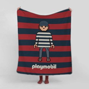 Dětská deka z mikrovlákna 130x130 cm Stripes – Playmobil