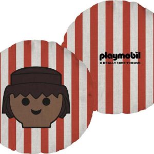 Dětský polštářek s příměsí lnu Stripes – Playmobil