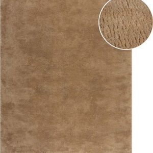 Hnědá syntetická kožešina 80x150 cm Faroe Wool Look Fur – Flair Rugs