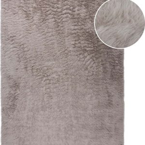 Hnědá syntetická kožešina 180x290 cm Alpine Faux Fur – Flair Rugs