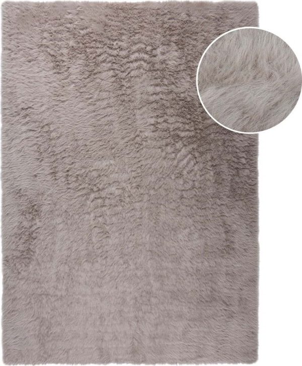 Hnědá syntetická kožešina 180x290 cm Alpine Faux Fur – Flair Rugs