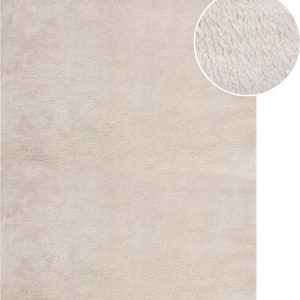 Krémová syntetická kožešina 200x290 cm Faroe Wool Look Fur – Flair Rugs