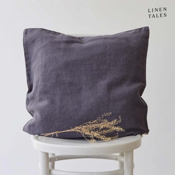 Lněný povlak na polštář 50x50 cm Dark Grey – Linen Tales