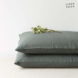 Lněný povlak na polštář 50x70 cm Forest Green – Linen Tales