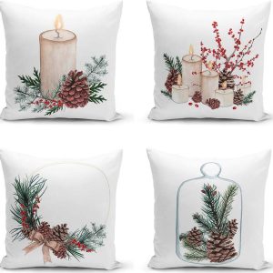 Povlaky na polštáře v sadě 4 ks 43x43 cm - Minimalist Cushion Covers