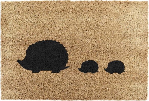 Rohožka z kokosového vlákna 40x60 cm Hedgehog Family – Artsy Doormats