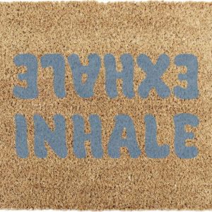 Rohožka z kokosového vlákna 60x90 cm Inhale Exhale – Artsy Doormats