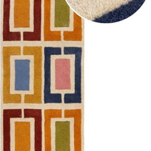 Ručně tkaný vlněný běhoun 60x230 cm Retro Blocks – Flair Rugs