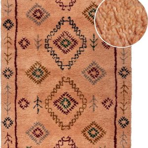 Ručně tkaný vlněný koberec v lososové barvě 160x230 cm Moroccan Sahara – Flair Rugs