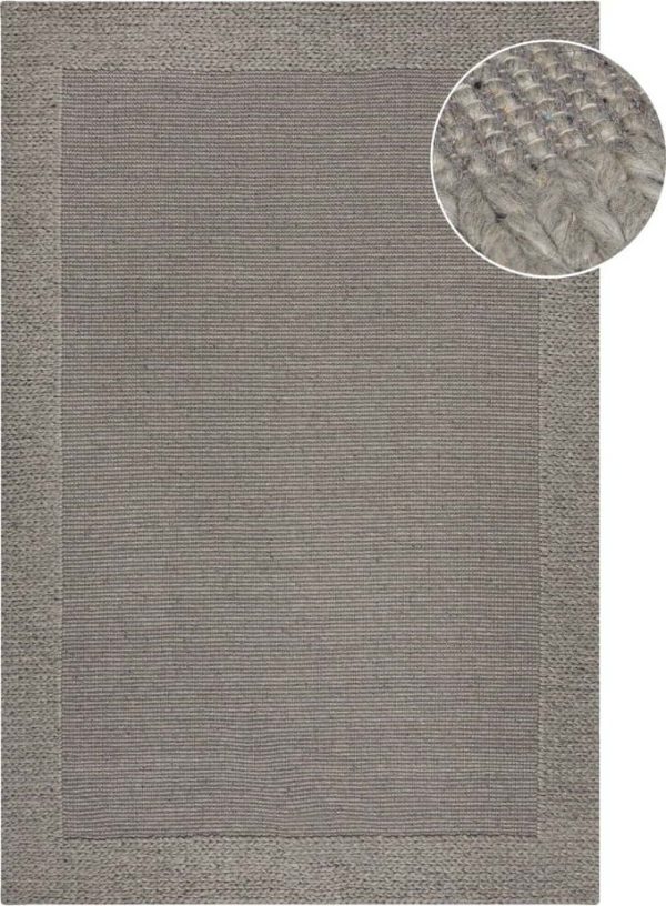 Šedý vlněný koberec 120x170 cm Rue – Flair Rugs