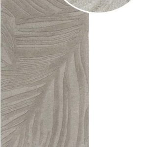 Světle šedý vlněný koberec běhoun 60x230 cm Lino Leaf – Flair Rugs