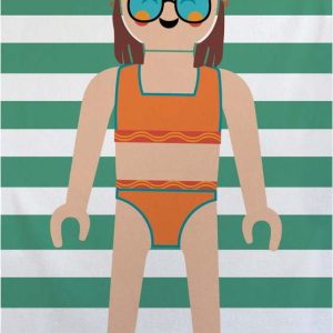 Zelená froté bavlněná plážová osuška 75x140 cm Summer Girl – Playmobil