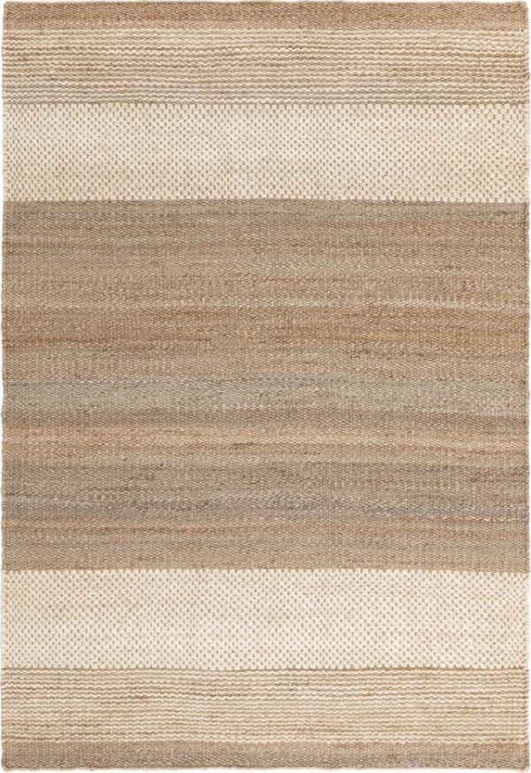 Bílo-béžový oboustranný ručně tkaný jutový koberec 200x300 cm Cedar – Asiatic Carpets