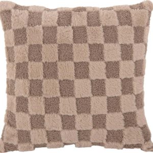 Dekorační polštář z mikroplyše 45x45 cm Checker – PT LIVING