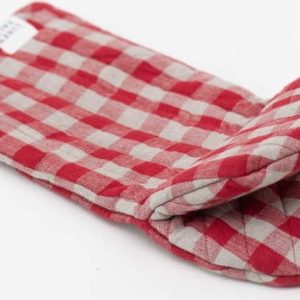 Lněná chňapka Red Gingham – Linen Tales