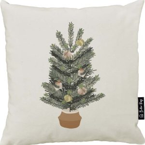 Povlak na polštář s vánočním motivem 45x45 cm Festive Tree – Butter Kings