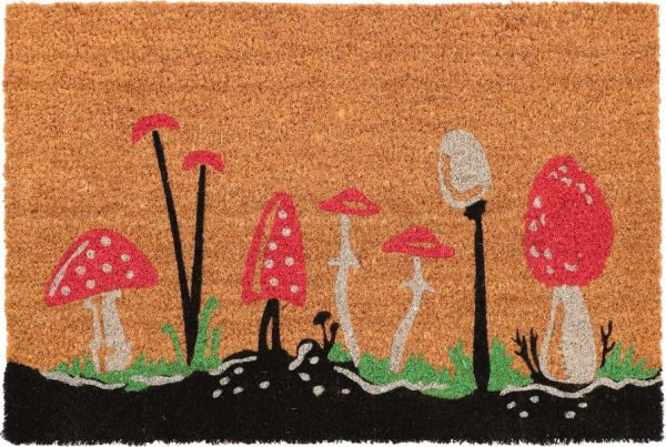 Rohožka z kokosového vlákna 40x60 cm Mushrooms – Esschert Design